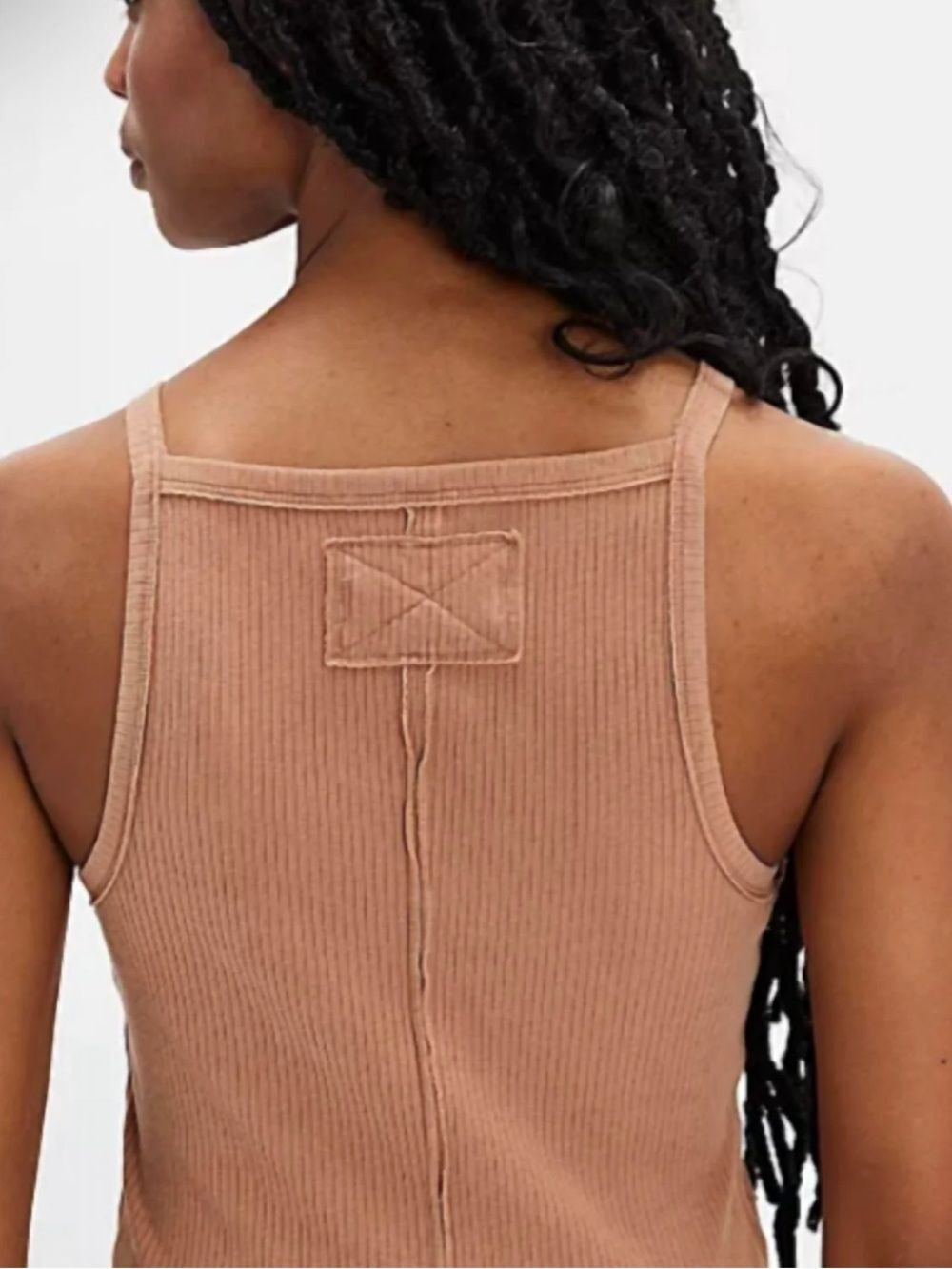 NWOT Free People MIA Ribbed Square-Neck Tank - Picture 4 of 9